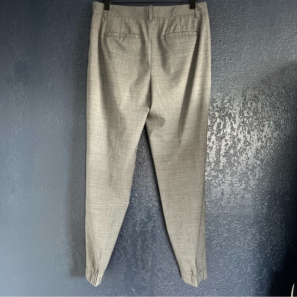Theory Gavran Submit Grey Wool Blend Trousers - Picture 2 of 7